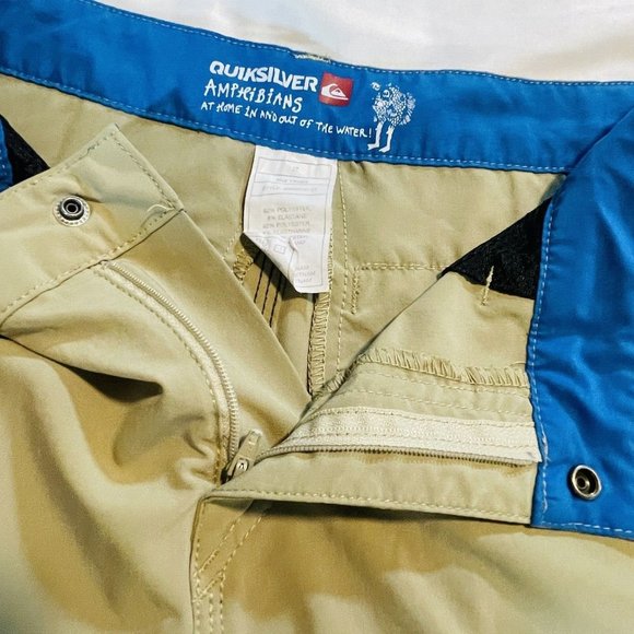 Quiksilver Amphibian Gray Board Shorts Walkshorts For the Water Or Land 27 Swim - Picture 5 of 9
